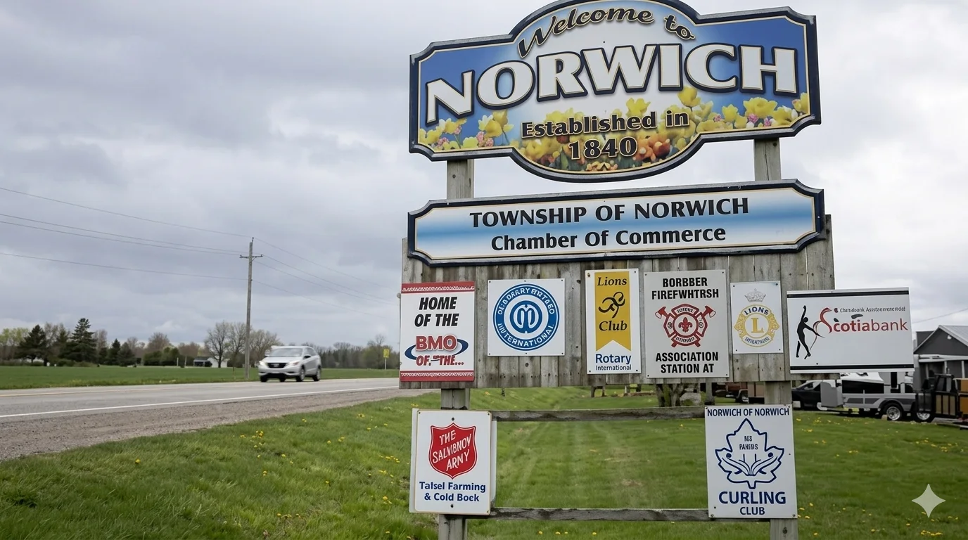 Norwich, Ontario — DMWD Hosting service area